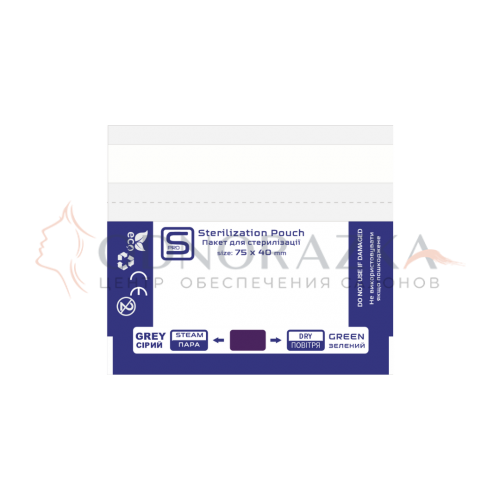 Крафт пакеты комбинированные 75*40мм ProSTERIL (100шт) для сухожара и автоклава