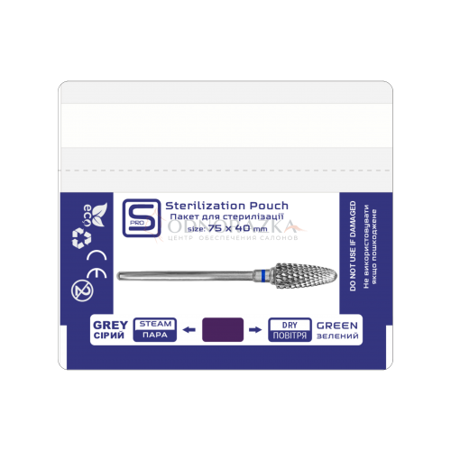 Крафт пакеты комбинированные 75*40мм ProSTERIL (100шт) для сухожара и автоклава Крафт пакеты комбинированные 75*40мм ProSTERIL (100шт) для сухожара и автоклава