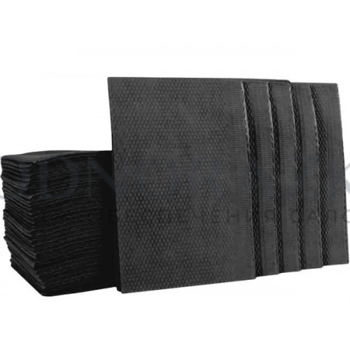 Серветка для пацієнта (нагрудник) 3-х шарова 500 шт. Чорний